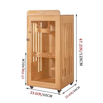 Amazon.co.jp: YHWKGZ 猫ケージ、DIY 木製組み立て式キャット